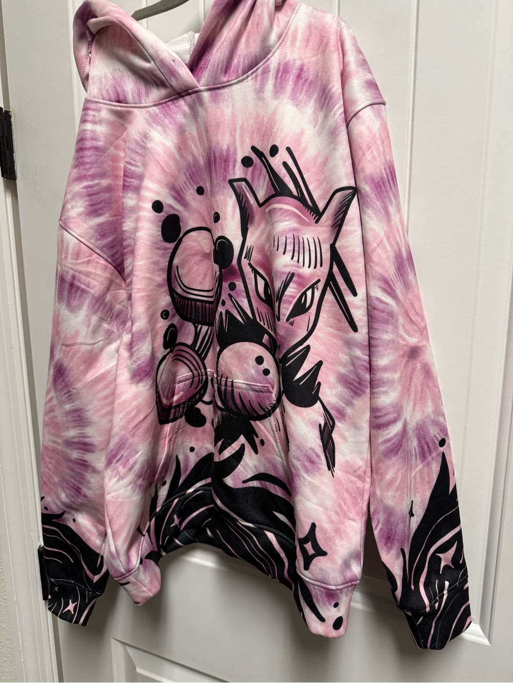 Custom Unisex Kids Tie-Dye Pokemon MewTwo Hoodie